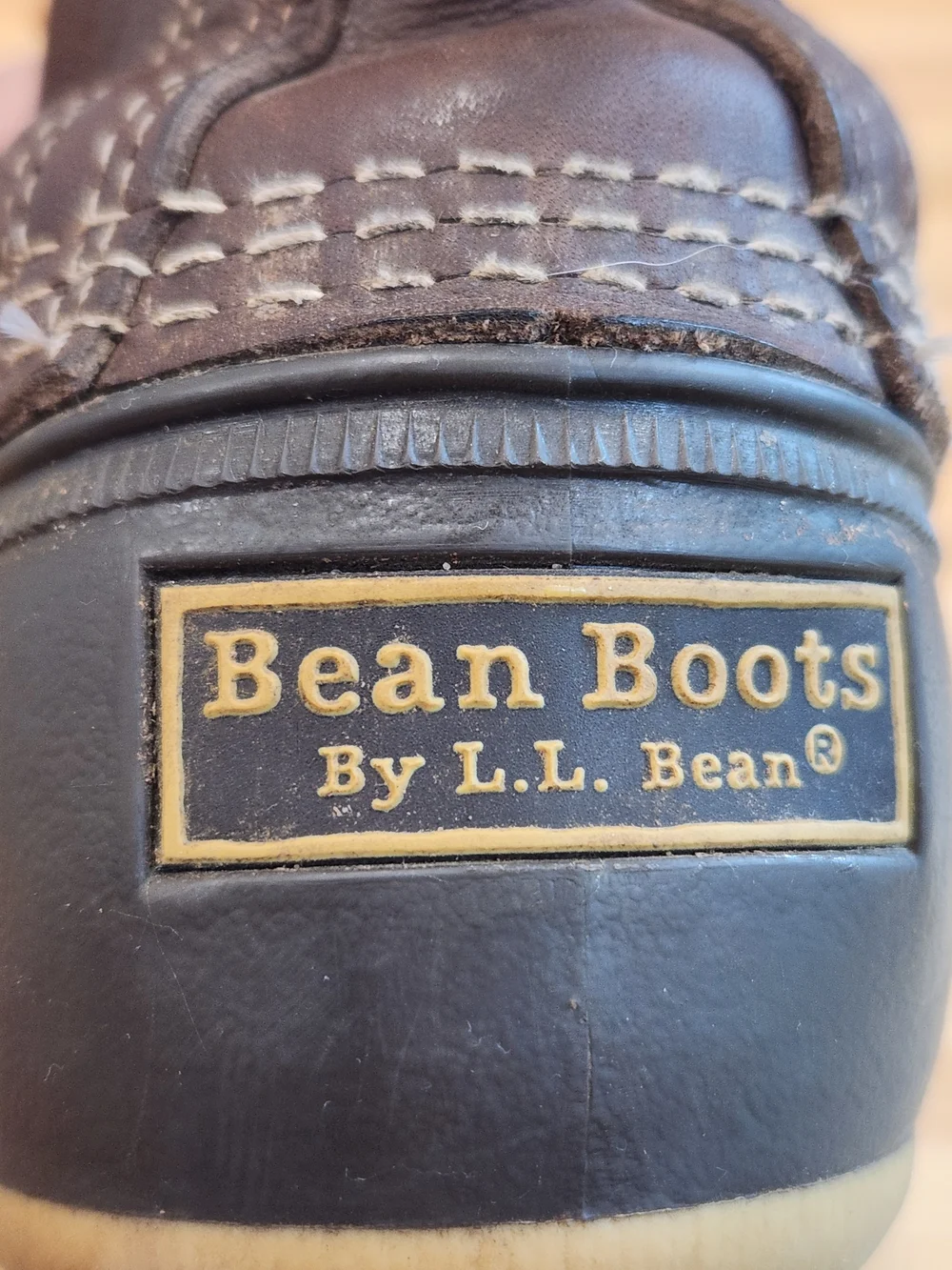 Vintage L.L. Bean Brown Leather and Rubber Duck Boots Unlined  Mens 11 N